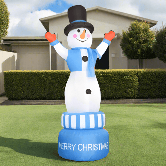 360° Rotating Inflatable Snowman - 180cm