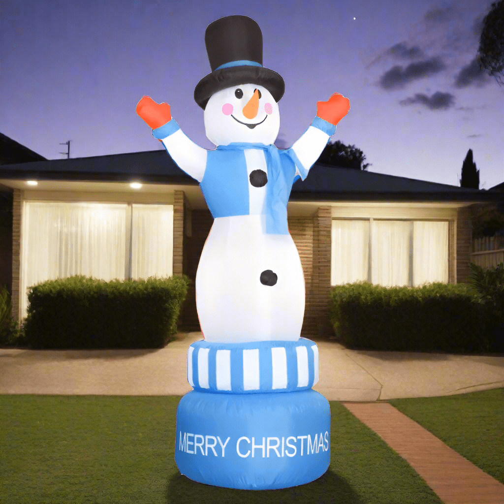 360° Rotating Inflatable Snowman - 180cm