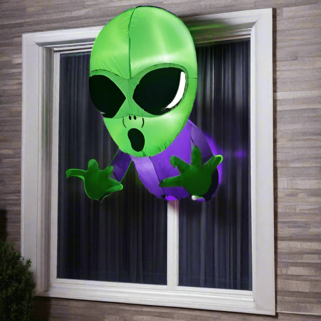 Alien Halloween Window Inflatable - 120cm