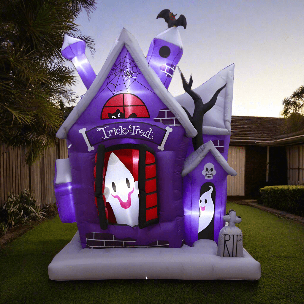 Animated Haunted House with Ghost - 215cm