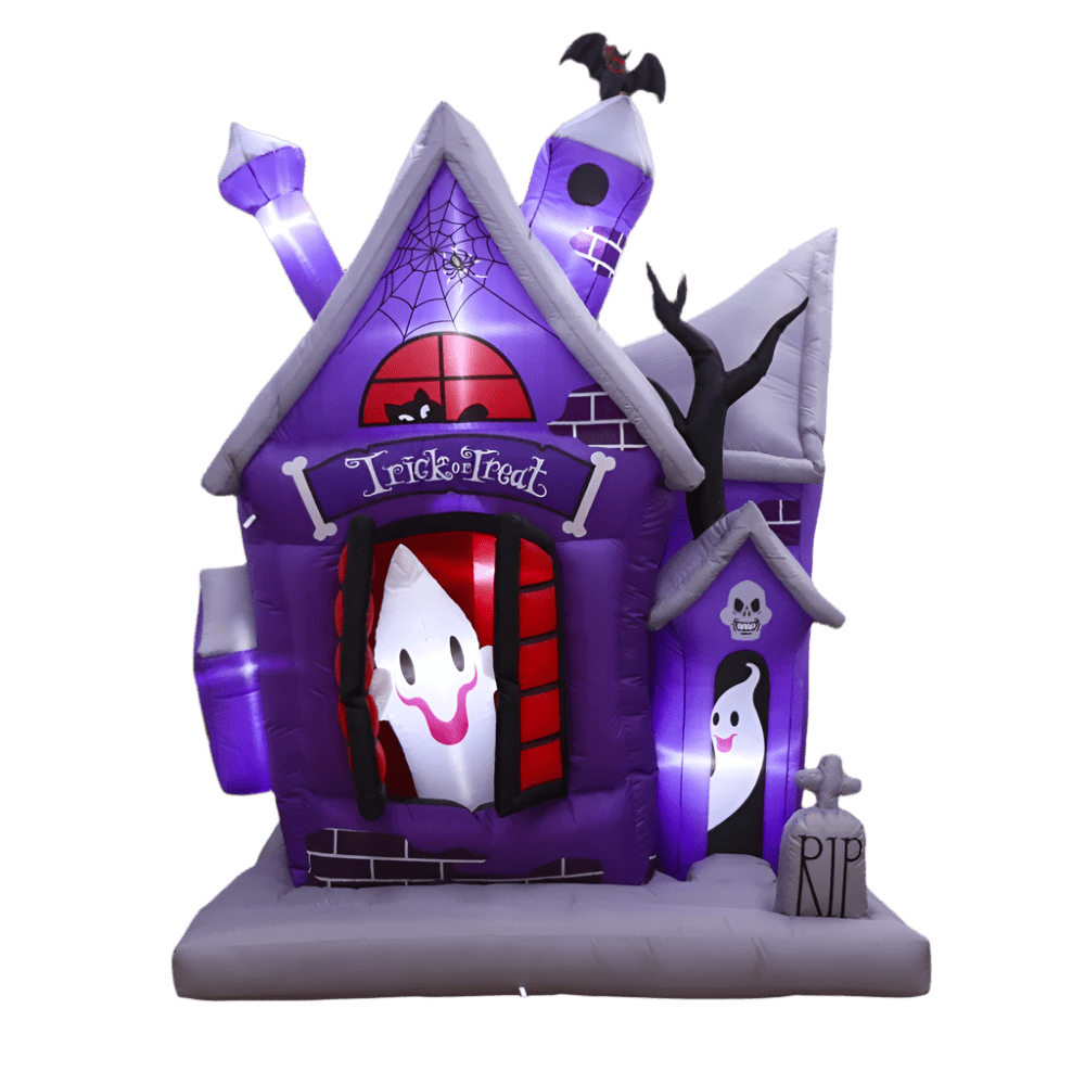 Animated Haunted House with Ghost - 215cm
