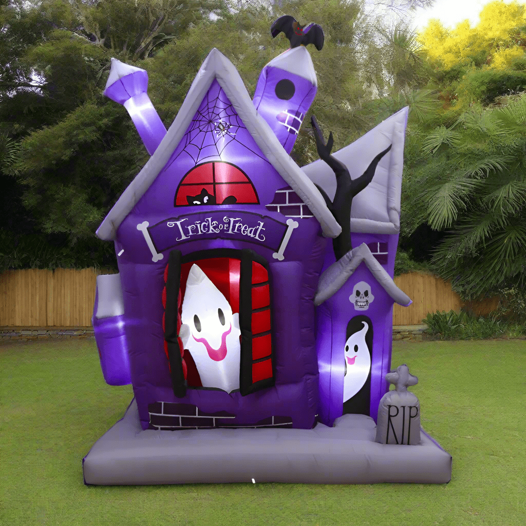 Animated Haunted House with Ghost - 215cm