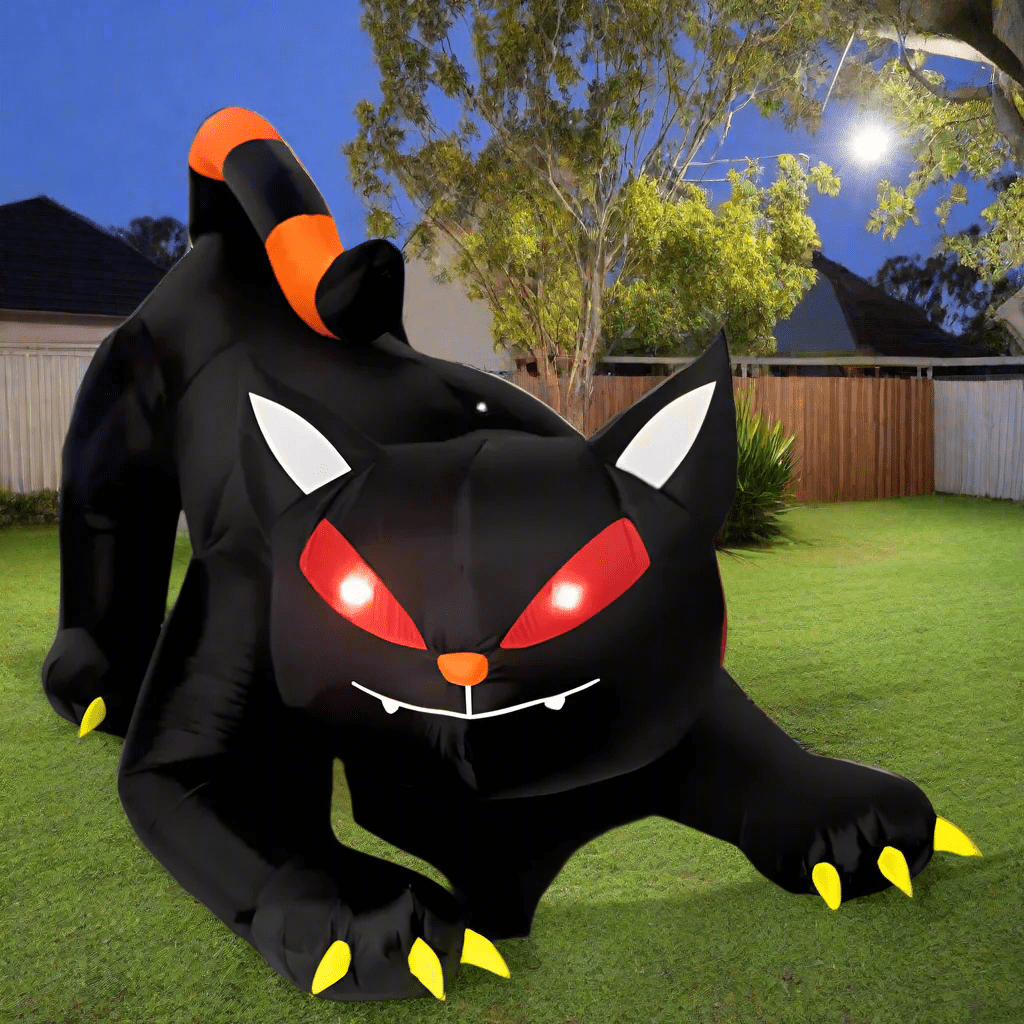 Black Cat Halloween Inflatable - 210cm