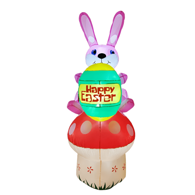 Bunny on Mushroom with Easter Egg - 210cm