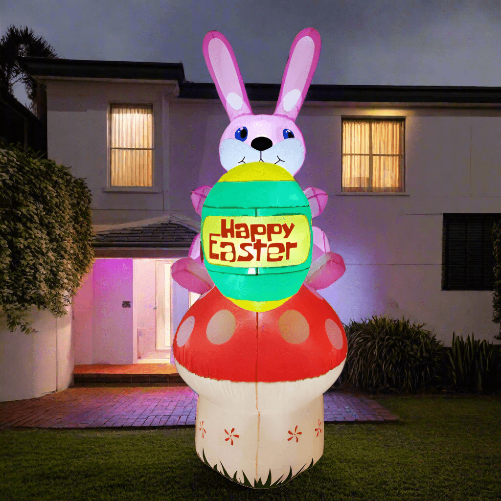 Bunny on Mushroom with Easter Egg - 210cm