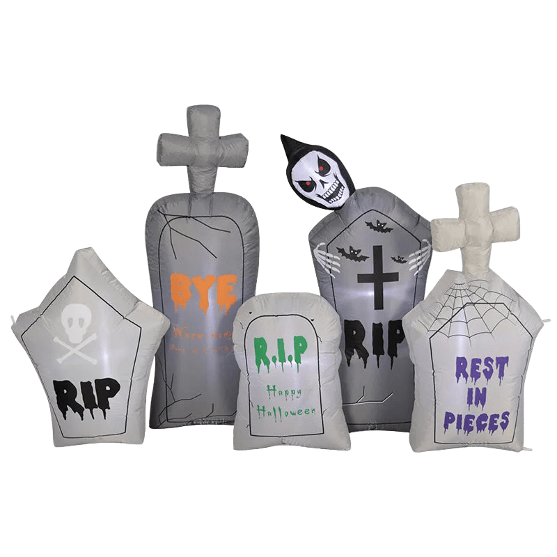 Cemetery Grim Reaper and Tombstones Inflatable - 240cm