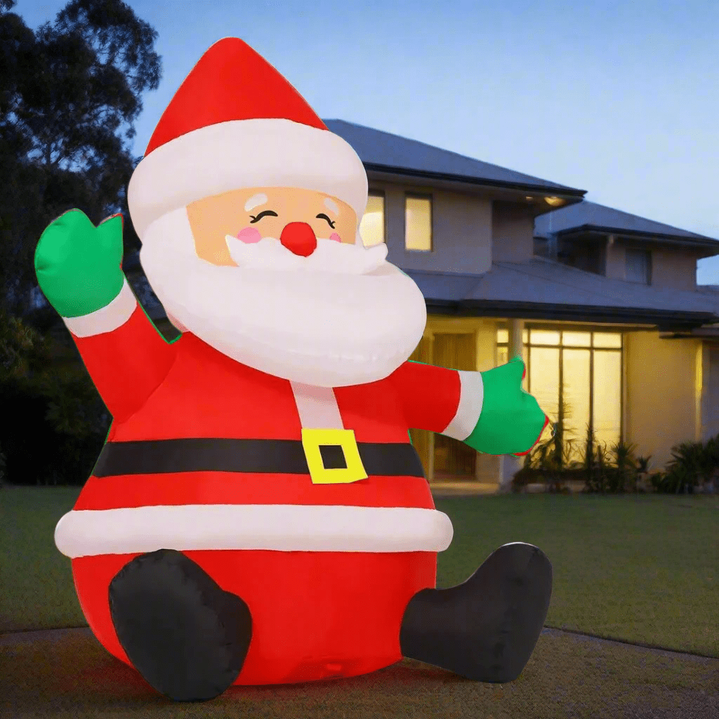 Christmas Smiling Waving Santa Claus Inflatable - 120cm