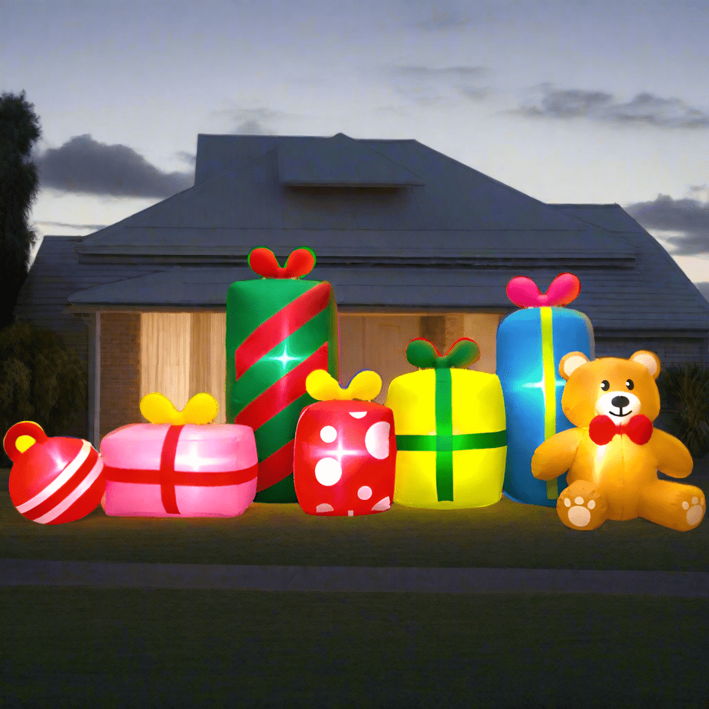 Christmas Teddy Bear with Presents Inflatable - 300cm