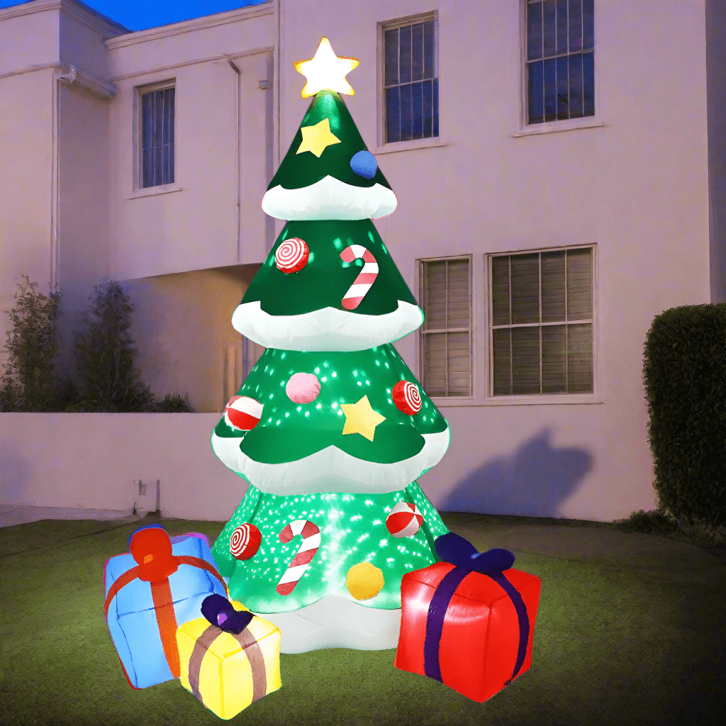 Christmas Tree with Ornaments and Gifts Inflatable - 210cm