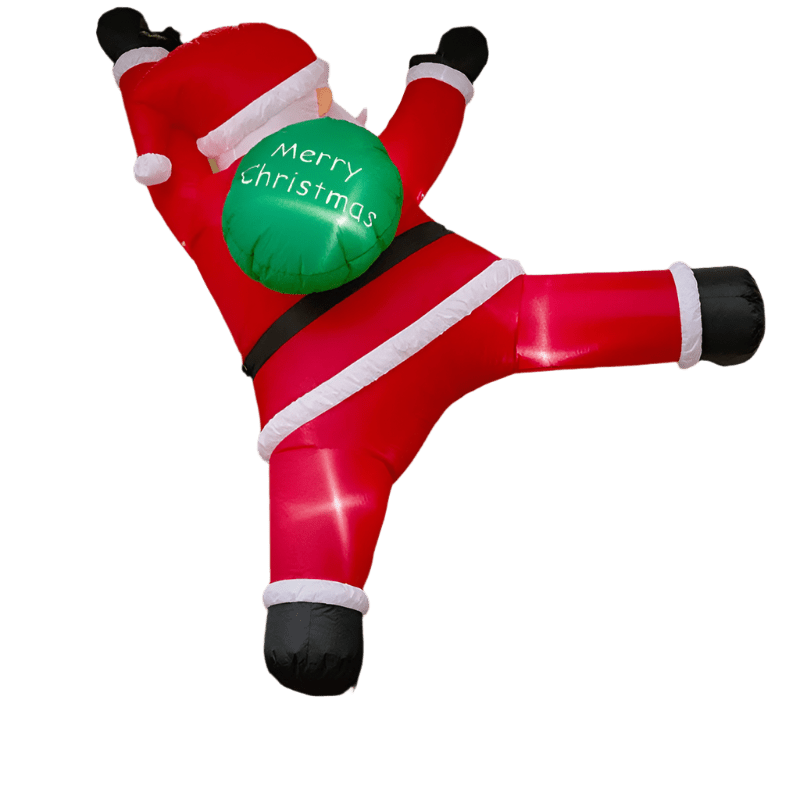 Climbing Santa with Gift Bag Inflatable - 180cm