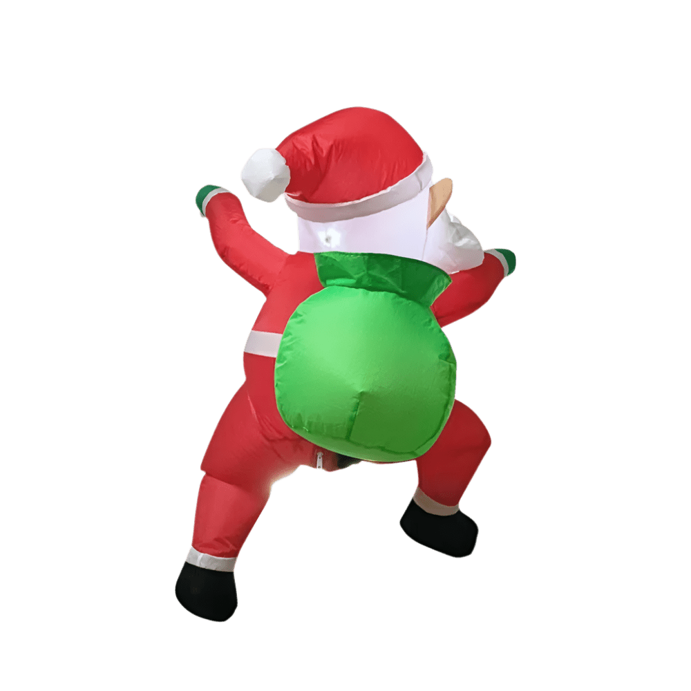 Climbing Santa with LED Lights - 100cm