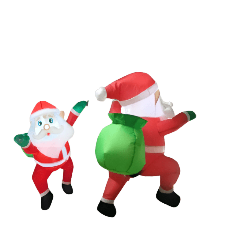 Climbing Santa with LED Lights - 100cm
