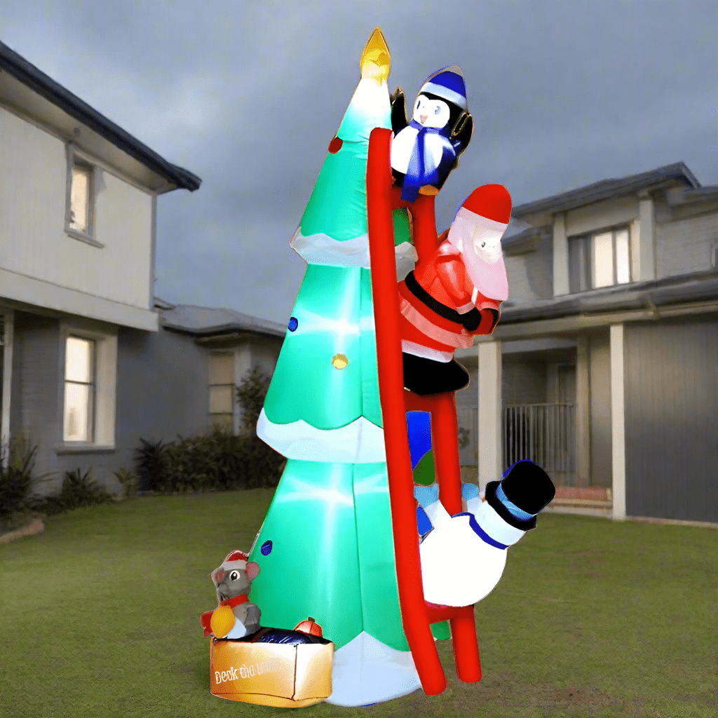 Climbing Santa's Ladder Surprise Inflatable Tree Inflatable - 180cm