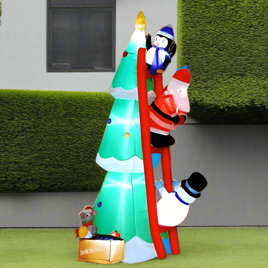 Climbing Santa's Ladder Surprise Inflatable Tree Inflatable - 180cm