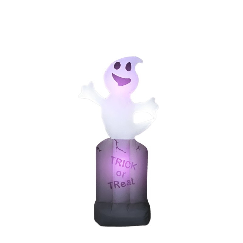 Friendly Ghost on Tombstone "Trick or Treat" - 150cm