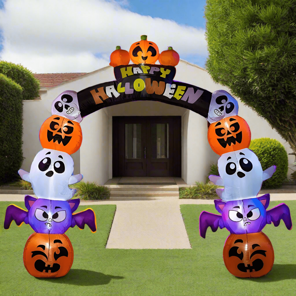 Ghosts, Bats, and Pumpkins Happy Halloween arch - 240cm