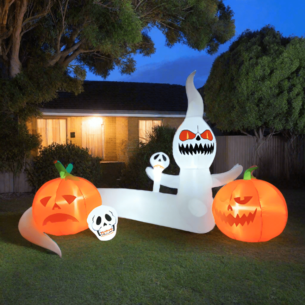 Ghosts & Pumpkins Grave Scene Inflatable - 300cm