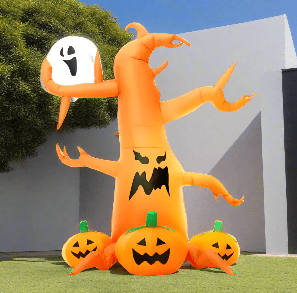 Giant Tree Inflatable with Ghost and Pumpkins - 200cm