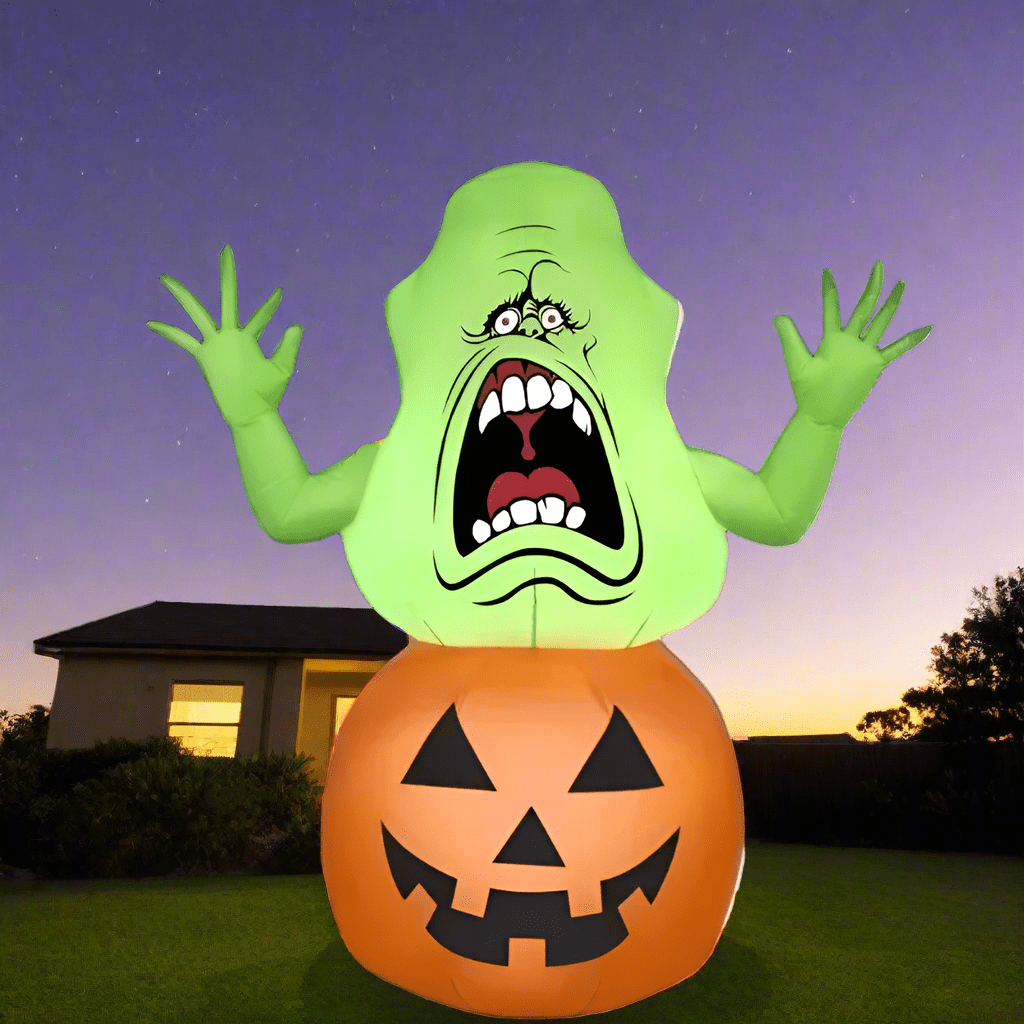 Green Slimmer Headed Pumpkin Ghost - 150cm