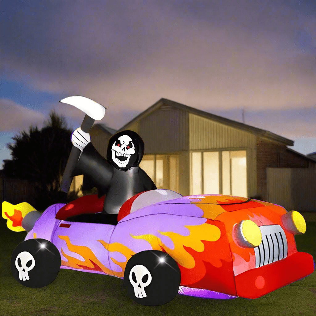 Grim Reaper Hot Rod Inflatable - 240cm