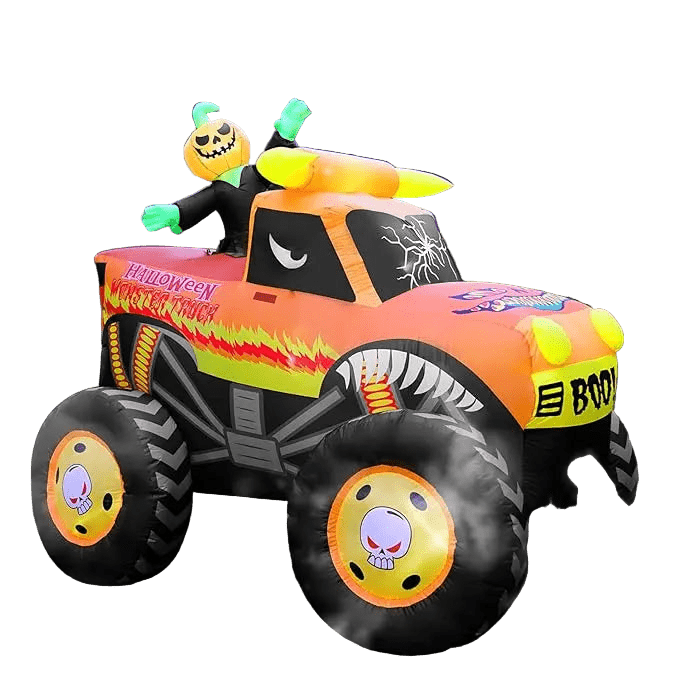 Halloween Monster's Monster Truck Inflatable - 240cm