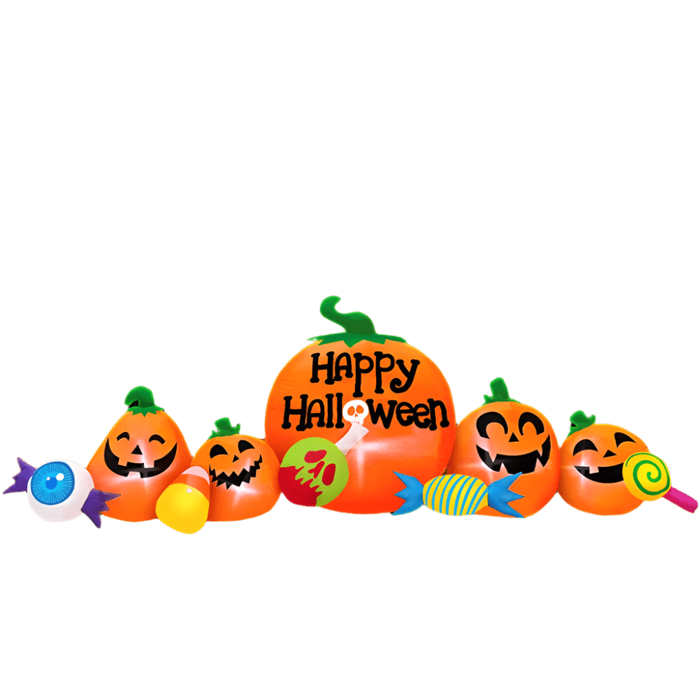 Happy Halloween Pumpkin Cluster Inflatable - 200cm