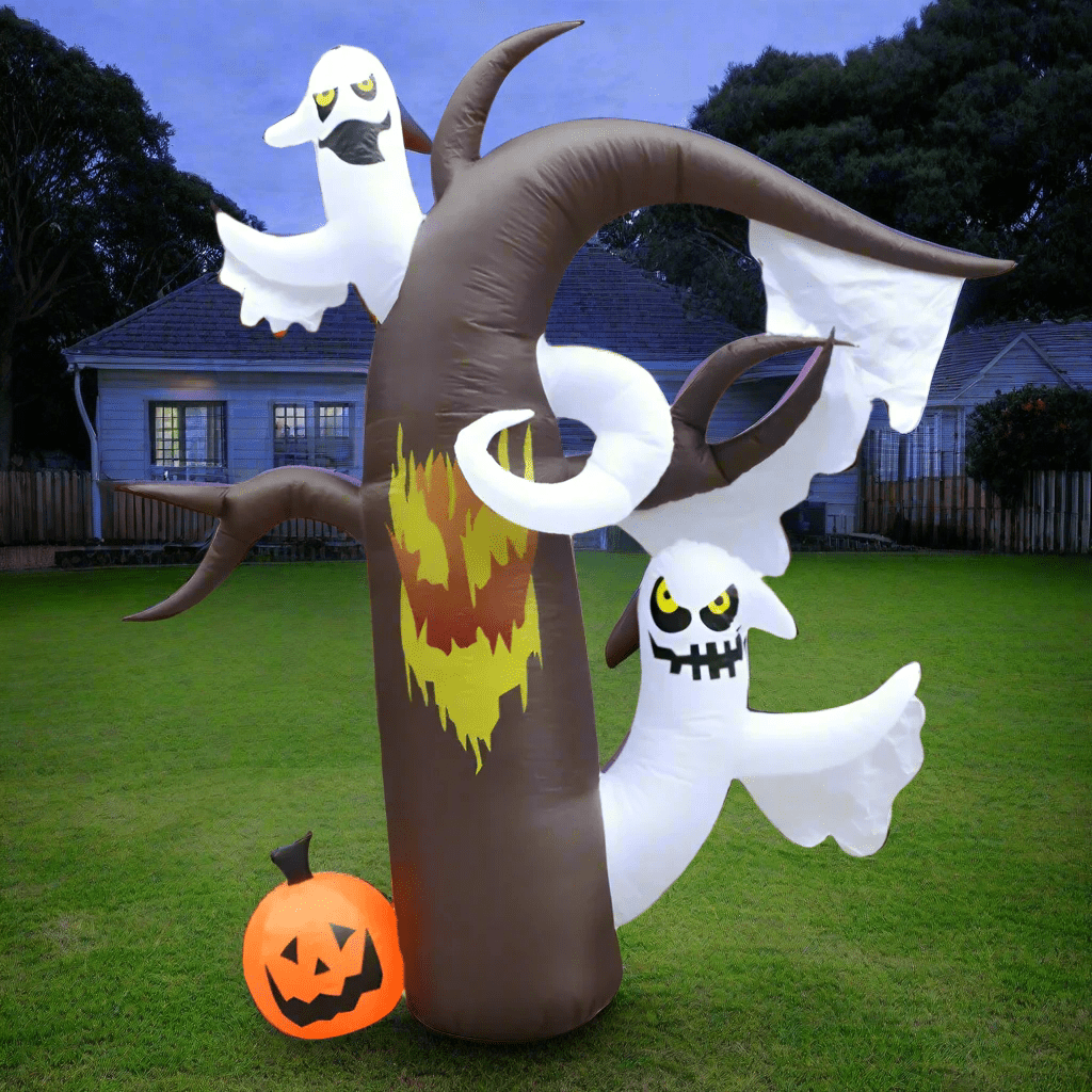 Haunted Forest Inflatable with Ghosts and Pumpkin – 300cm