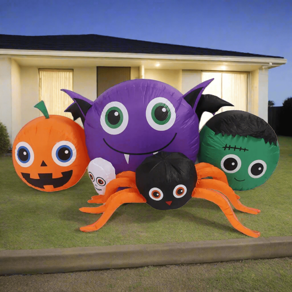Haunted Pumpkin and Spider Crew - 180cm
