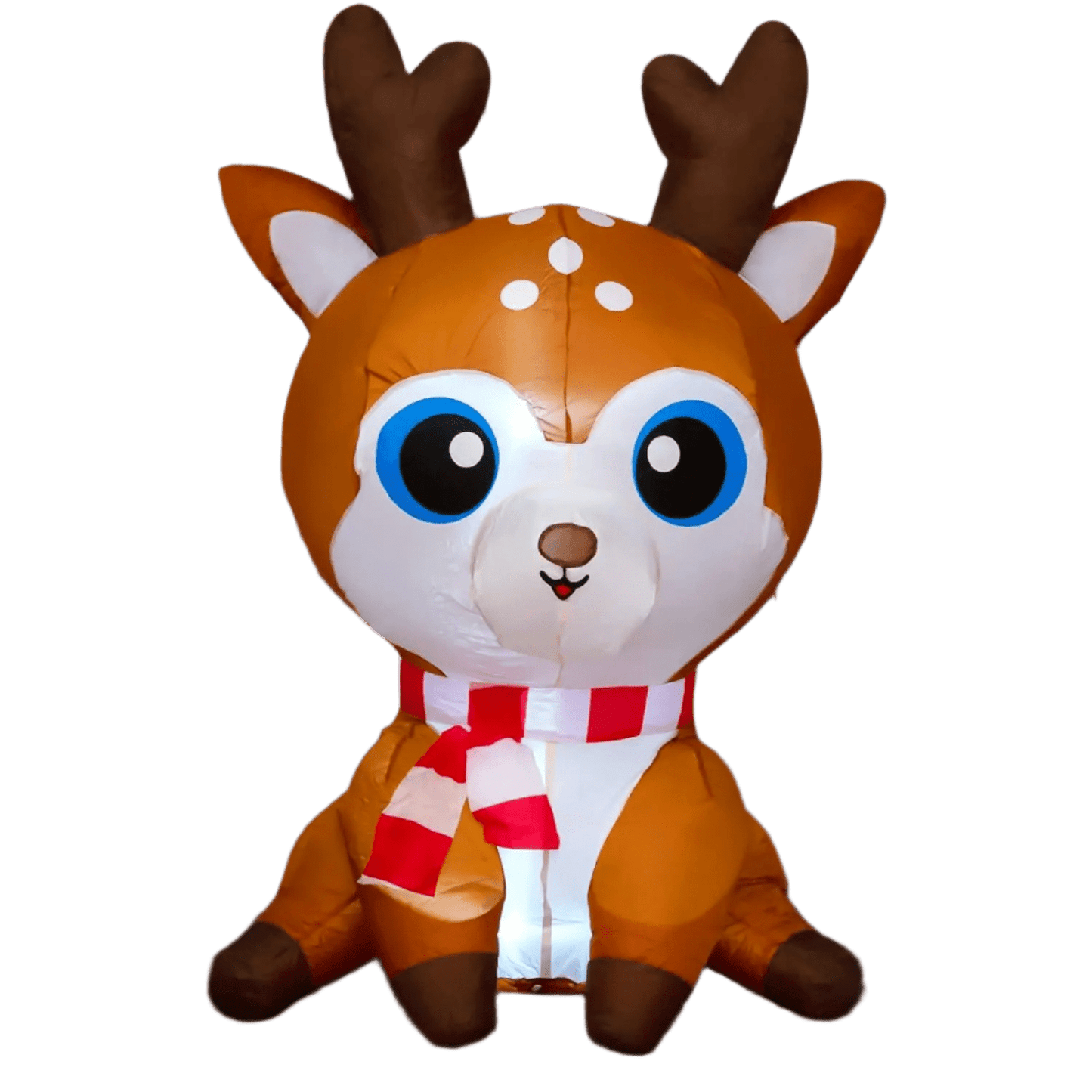 Inflatable Christmas Deer with Red Scarf - 160cm