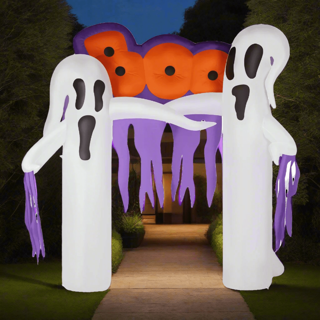 Inflatable Ghostly Boo Archway - 300cm