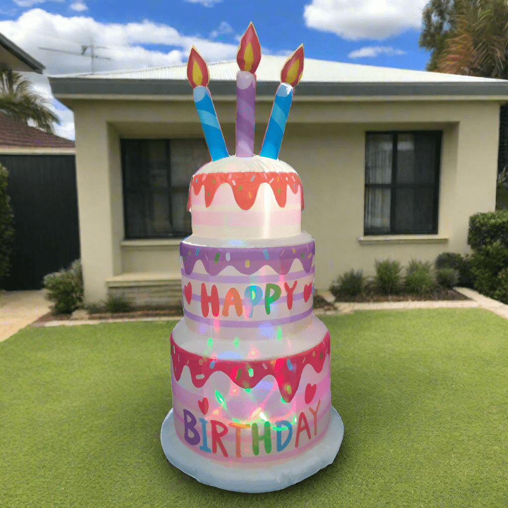 LED Multi-Layered Birthday Cake Inflatable - 180cm