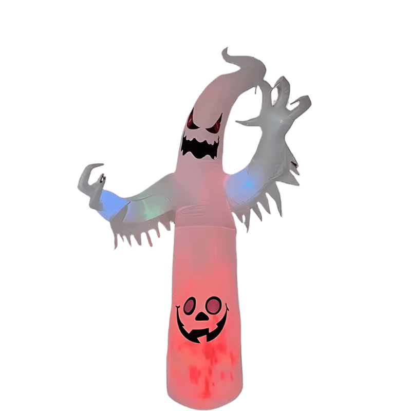 Light - Up Ghost with Pumpkin Face - 240cm