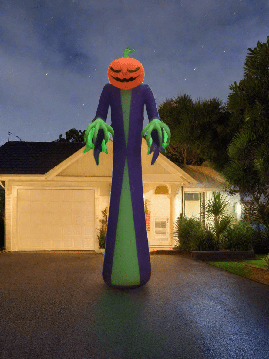 Pumpkin Horror Reaper Inflatable - 360cm