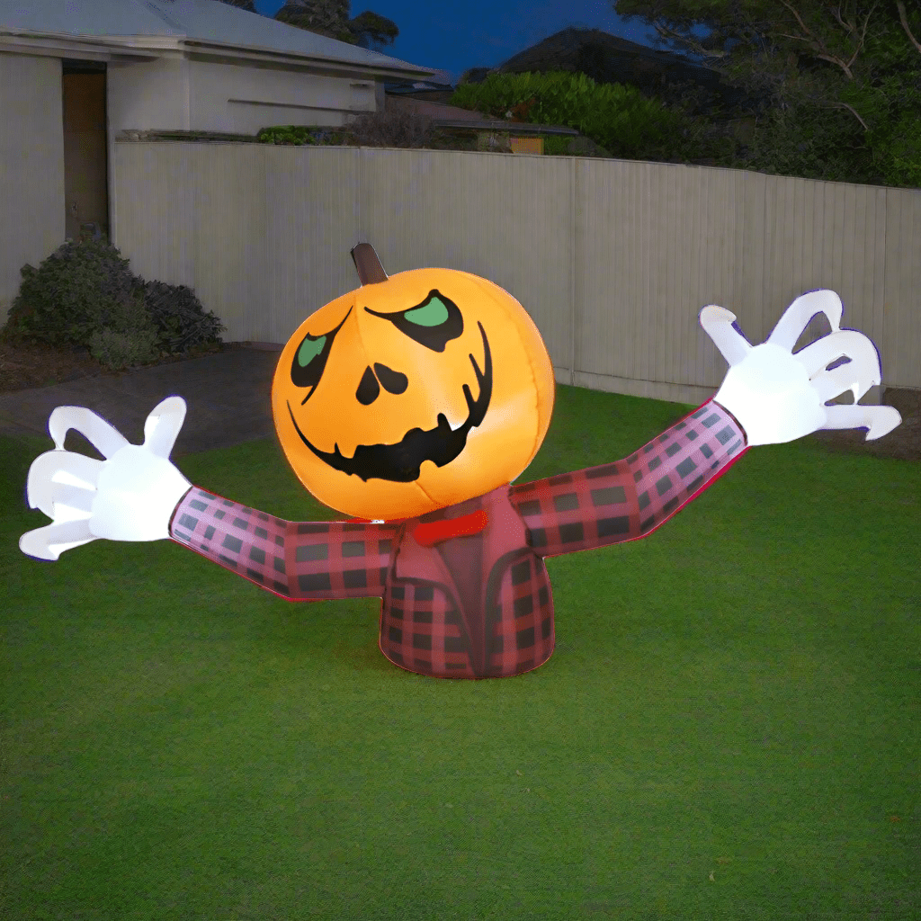 Pumpkin Scarecrow Inflatable - 120cm