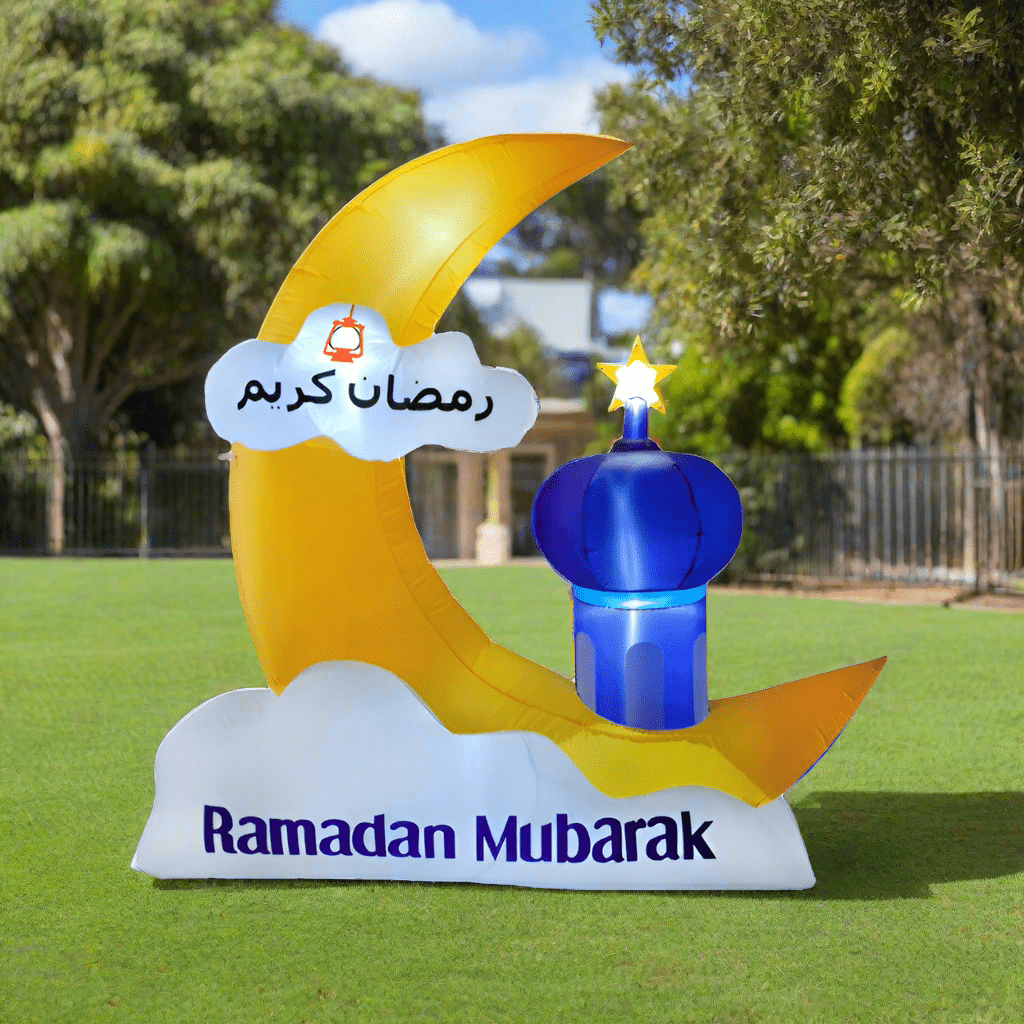 Ramadan Crescent and Mosque Inflatable - 180cm