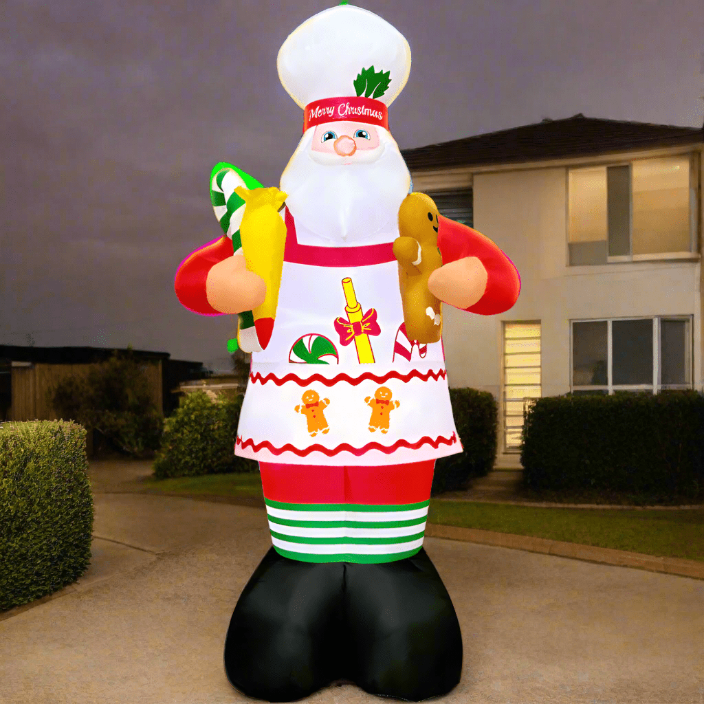 Santa Chef Inflatable - 180cm