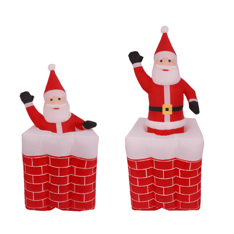 Santa in Chimney Pop-Up Inflatable - 160cm