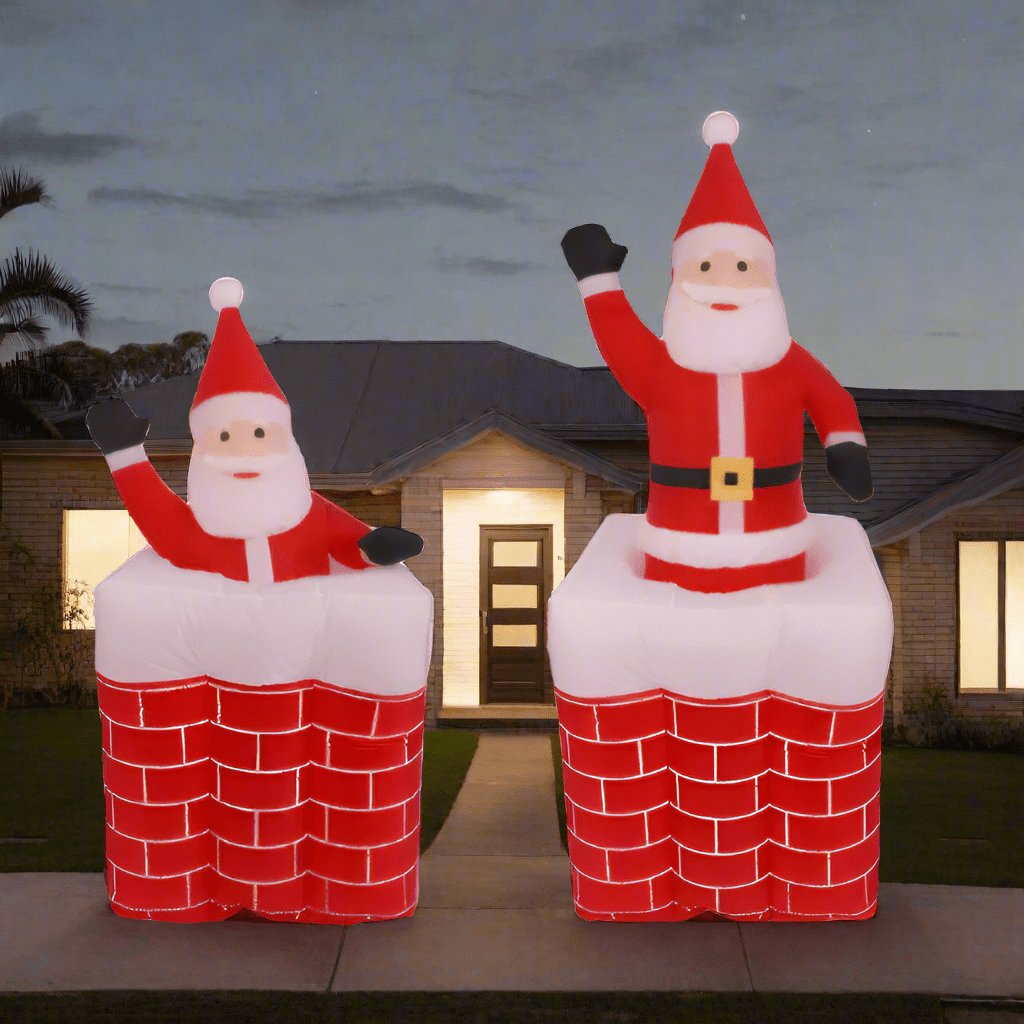 Santa in Chimney Pop-Up Inflatable - 160cm