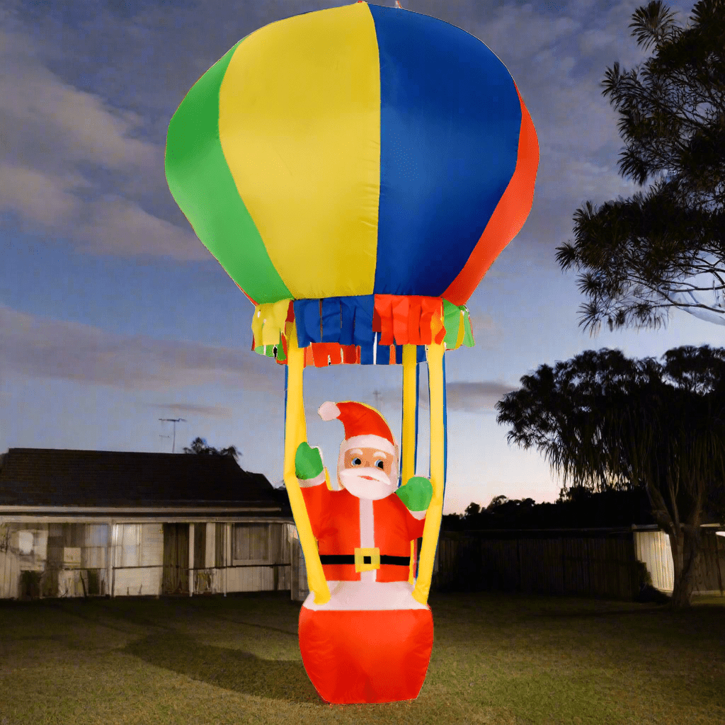 Santa in Hot Air Balloon - 180cm