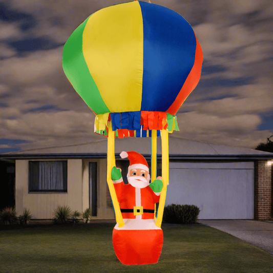 Santa in Hot Air Balloon - 180cm