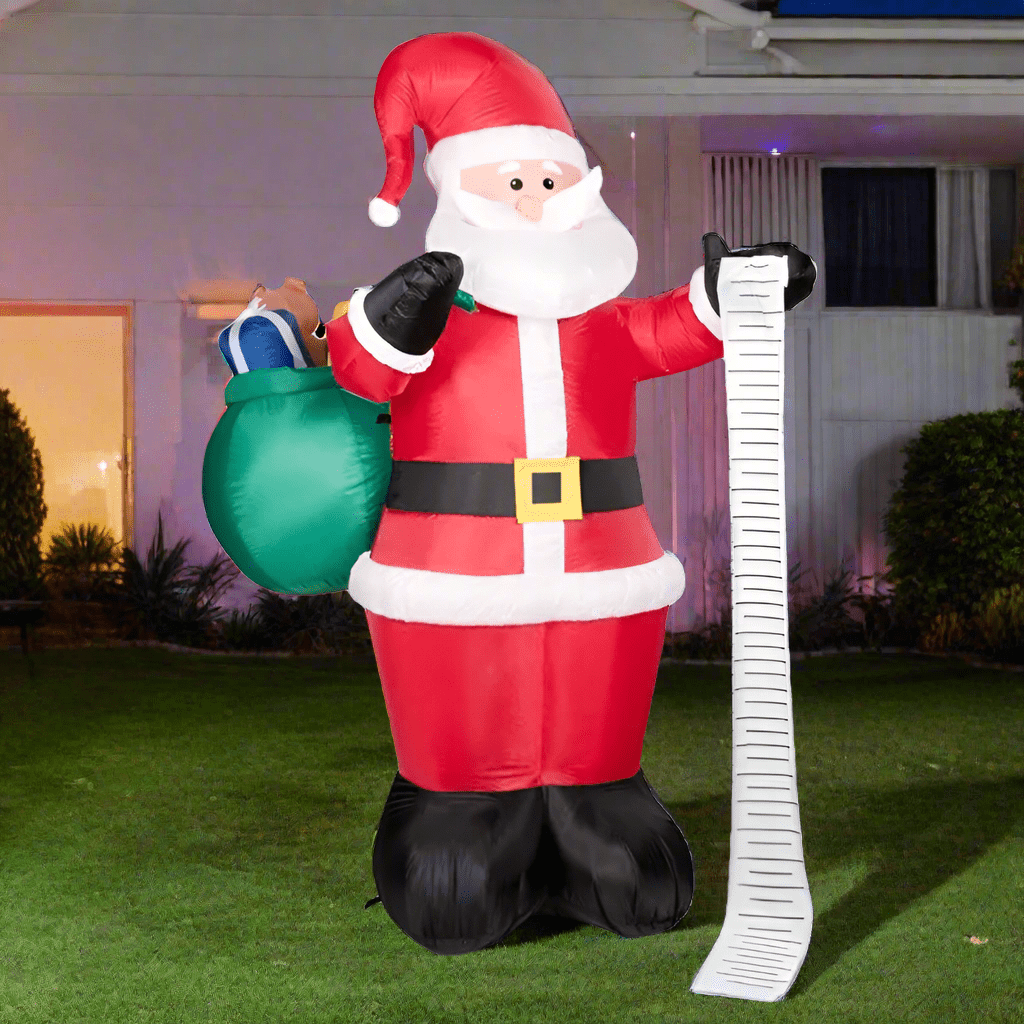 Santas Giant Wishing List Inflatable - 180cm