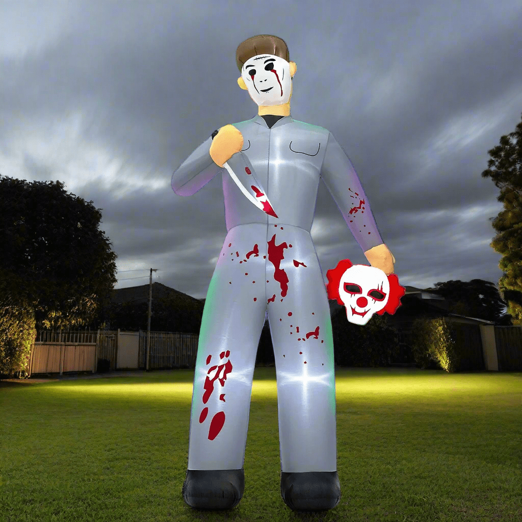 Serial Killer with Severed Head & Knife Inflatable - 300cm