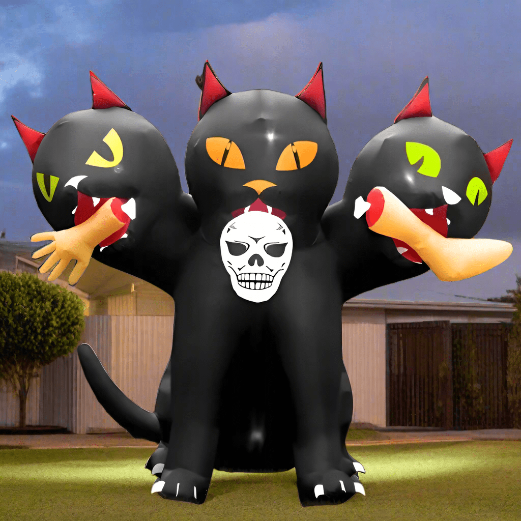 Three - Headed Halloween Cat - 180cm