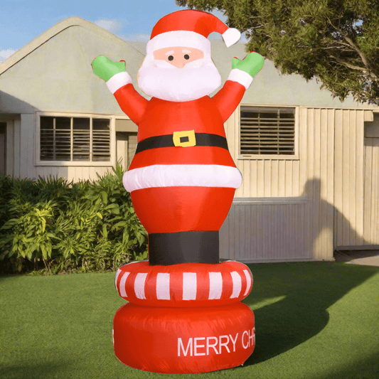 360° Rotating Inflatable Santa - 180cm