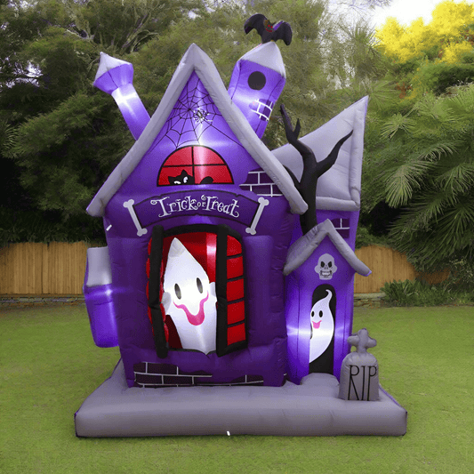 Animated Haunted House with Ghost - 215cm