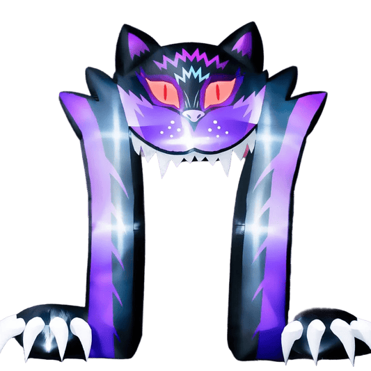 Black Cat Halloween Archway Inflatable - 300cm