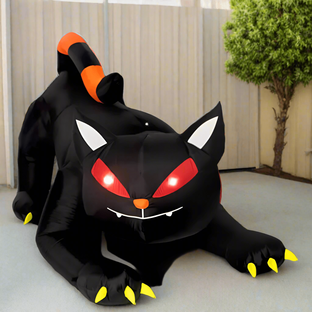 Black Cat Halloween Inflatable - 210cm