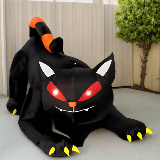 Black Cat Halloween Inflatable - 210cm