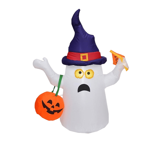 Boo! Ghost with Pumpkin Inflatable– 150cm