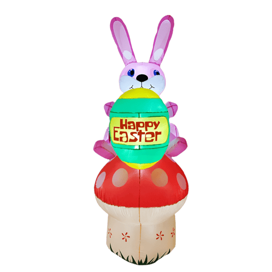 Bunny on Mushroom with Easter Egg - 210cm